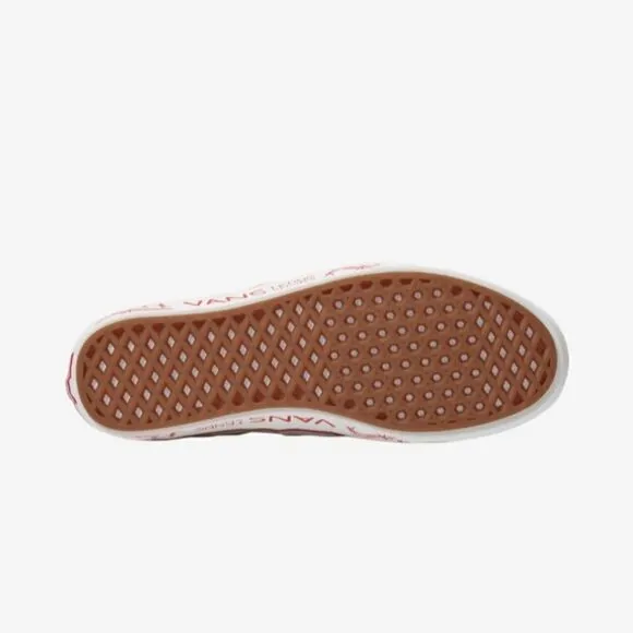 VN0A3WM748C Vans Comfycush Authent Blanc De Blanc/Red Men's - Women's