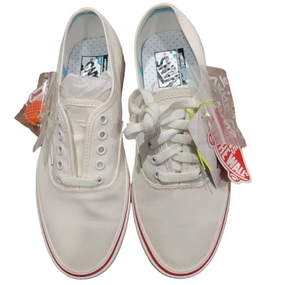 VN0A3WM748C Vans Comfycush Authent Blanc De Blanc/Red Men's - Women's