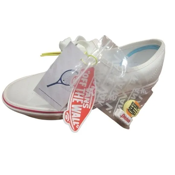 VN0A3WM748C Vans Comfycush Authent Blanc De Blanc/Red Men's - Women's