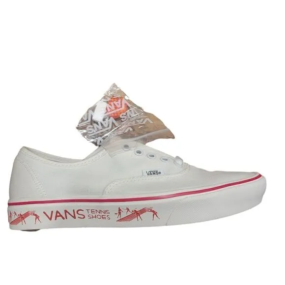 VN0A3WM748C Vans Comfycush Authent Blanc De Blanc/Red Men's - Women's