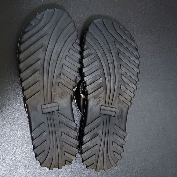 VTG 90s Lower East Side Chunky Lug Sole Jammer Platform Slide Sandals Women's 10