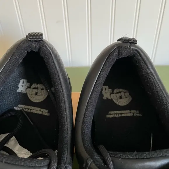 VTG *England* Dr. Martens Low Boots/Oxfords in Black Leather #8A02