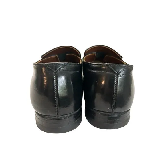 VTG Stuart Holmes Monk Strap Black and White Wingtip Leather Oxfords Size 10.5