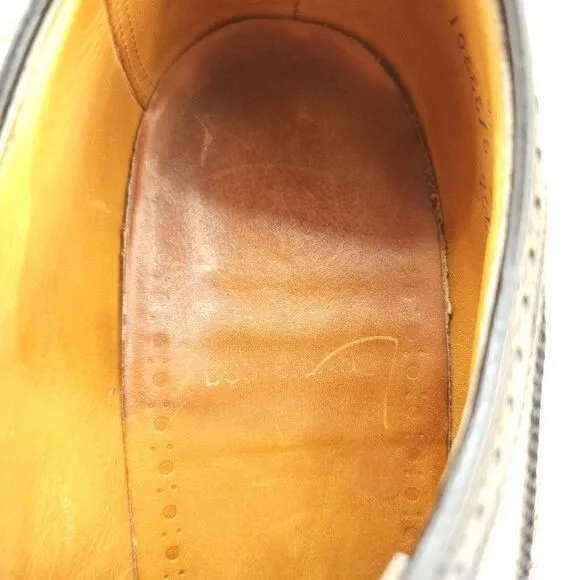 Vtg Bostonian Men's Longwing Derby Oxfords 10 EEE/E Black Pebbled Leather Shoes