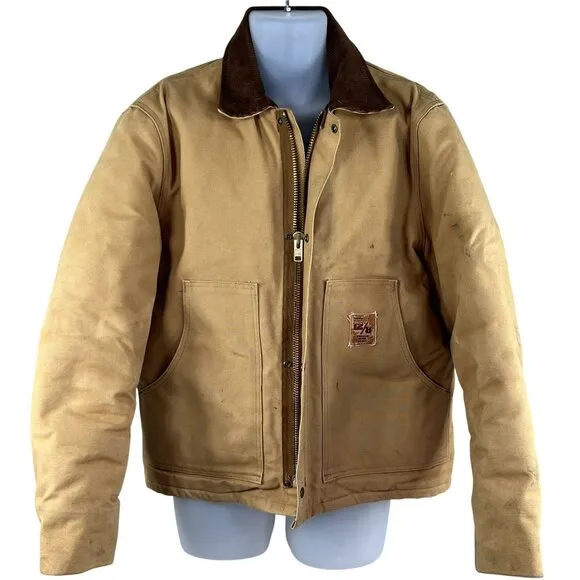 Walls Mens 2XL Blizzard-Pruf Corduroy Collar Canvas Jacket Chore Coat USA Made