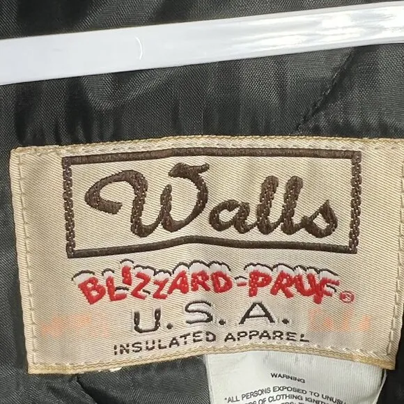 Walls Mens 2XL Blizzard-Pruf Corduroy Collar Canvas Jacket Chore Coat USA Made