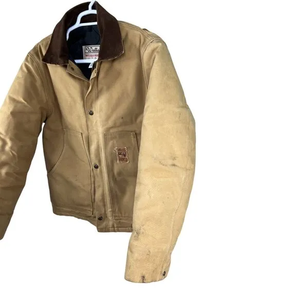 Walls Mens 2XL Blizzard-Pruf Corduroy Collar Canvas Jacket Chore Coat USA Made