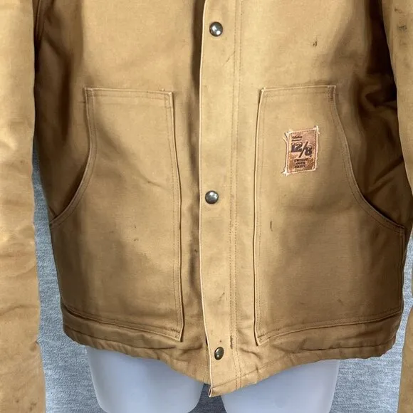 Walls Mens 2XL Blizzard-Pruf Corduroy Collar Canvas Jacket Chore Coat USA Made