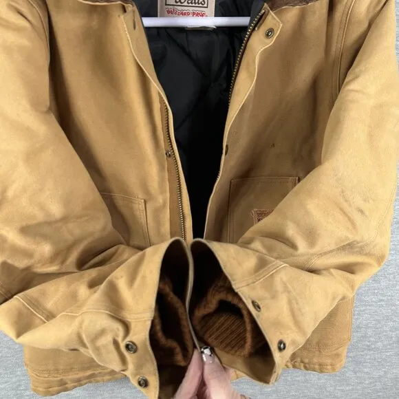 Walls Mens 2XL Blizzard-Pruf Corduroy Collar Canvas Jacket Chore Coat USA Made