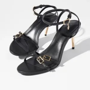 White House|Black Market Strappy Buckle Heels