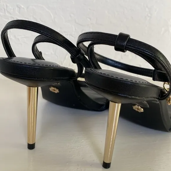 White House|Black Market Strappy Buckle Heels