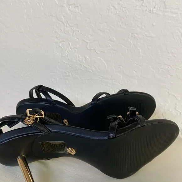 White House|Black Market Strappy Buckle Heels
