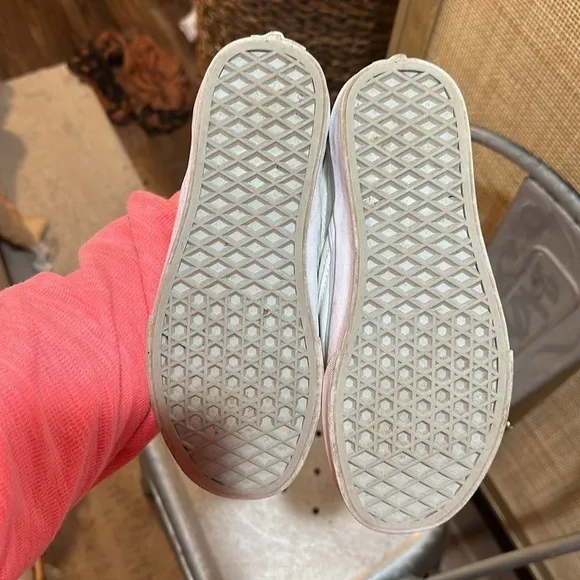 White Slip On Vans