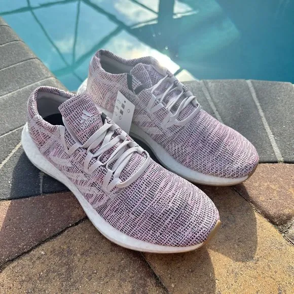 WOMEN'S adidas PureBoost Go Running Shoes Orchid Tint B75824 Size 11