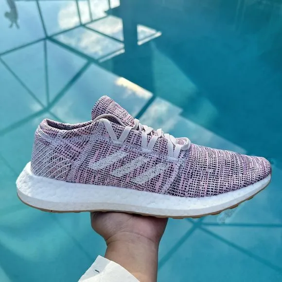 WOMEN'S adidas PureBoost Go Running Shoes Orchid Tint B75824 Size 11