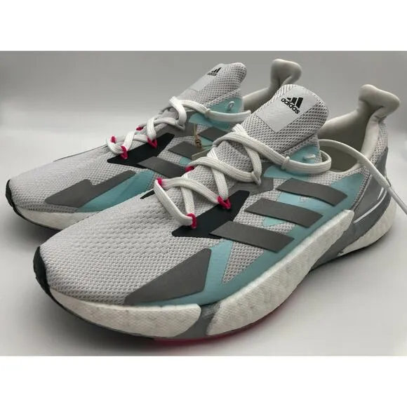Women's adidas X9000L4 BOOST Running Shoes Crystal White/Silver FW8405 Sz 10🛒