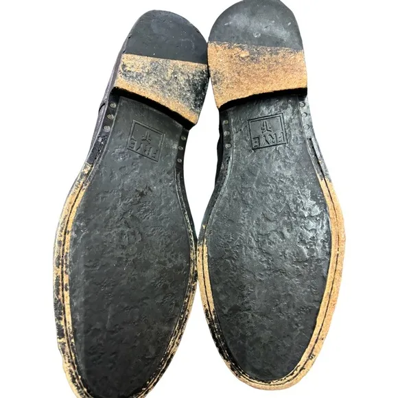 Women's Frye Anna lace-up leather oxfords black size 9.5 EUC model #3471060
