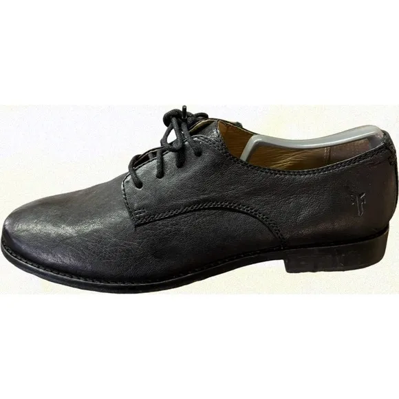 Women's Frye Anna lace-up leather oxfords black size 9.5 EUC model #3471060