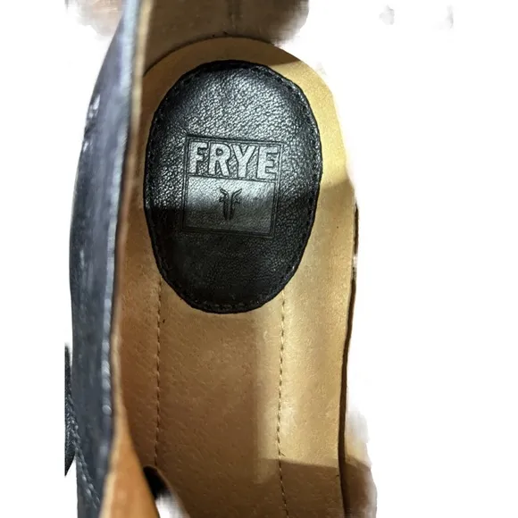 Women's Frye Anna lace-up leather oxfords black size 9.5 EUC model #3471060