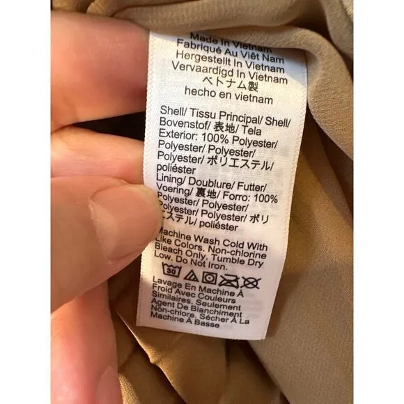 Women’s J Crew Gwyneth Slip Skirt Maxi Skirt Gold Sz Sm