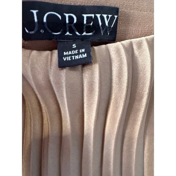Women’s J Crew Gwyneth Slip Skirt Maxi Skirt Gold Sz Sm