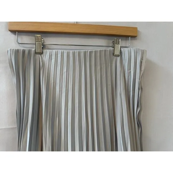 Women’s J Crew Gwyneth Slip Skirt Maxi Skirt Silver Sz Sm