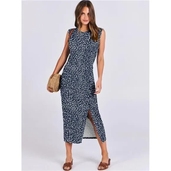 Womens Slim Fit Tank Dresses Sexy Button Slit Bodycon Business Work
