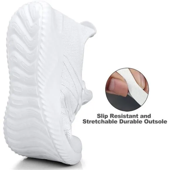 Womens Slip On Running Shoes Non Slip Walking Shoes Lightweight Gym