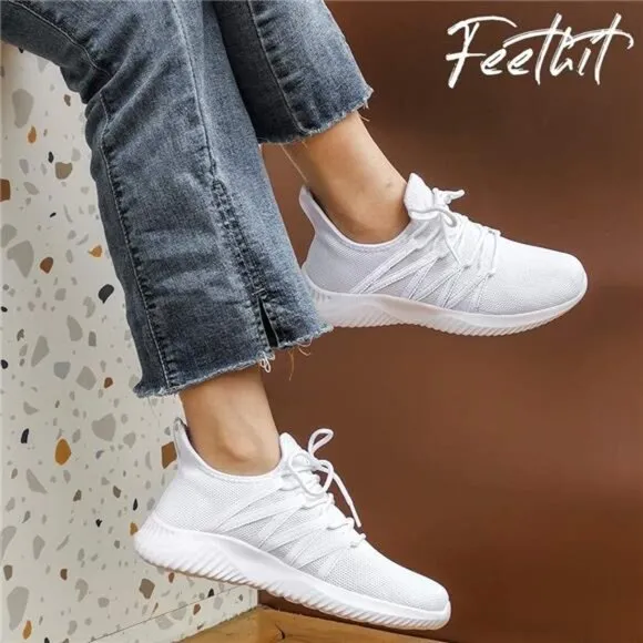 Womens Slip On Running Shoes Non Slip Walking Shoes Lightweight Gym