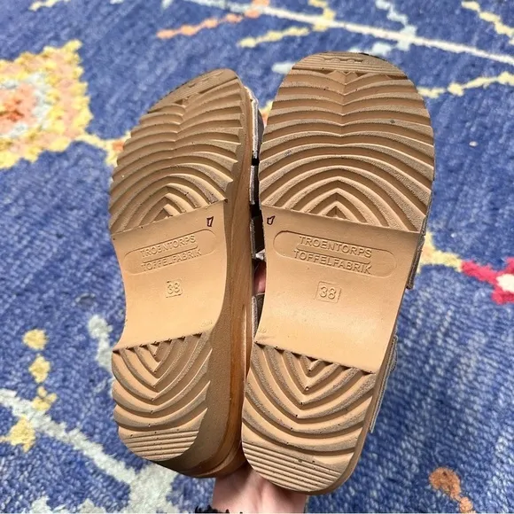Women’s Troentorp Beige Mary Jane Clogs Size 8 New without box NWOB.