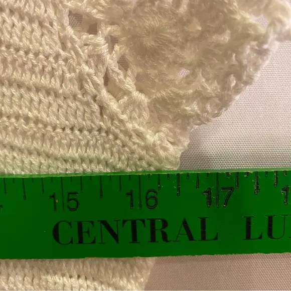 Women’s White Lilly Pulitzer Crochet Dress w Waist Tie Sz M