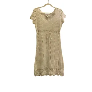 Women’s White Lilly Pulitzer Crochet Dress w Waist Tie Sz M