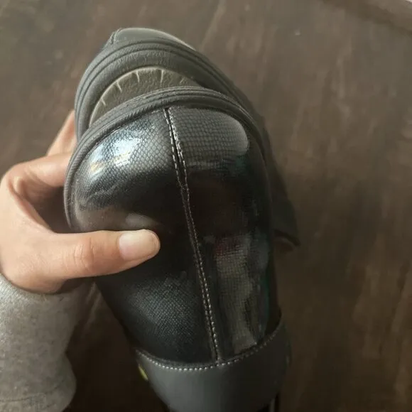 Work Wonders By Dansko 37 Womens Dark Gray Slate Clogs Niurse Comfort