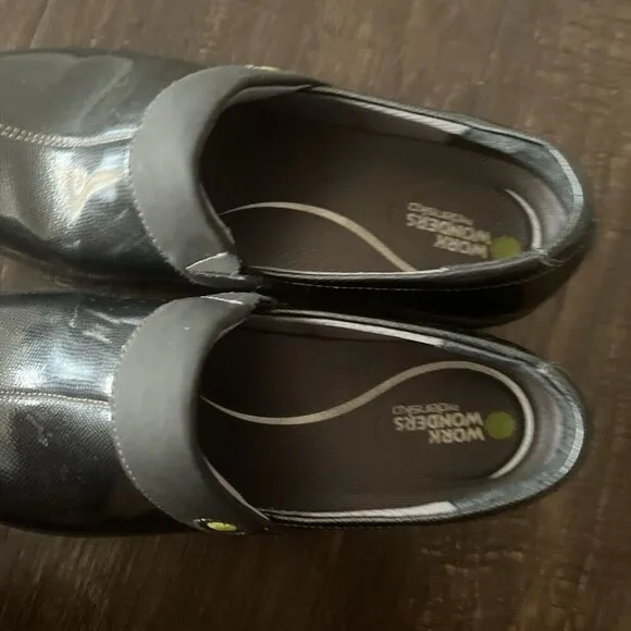 Work Wonders By Dansko 37 Womens Dark Gray Slate Clogs Niurse Comfort