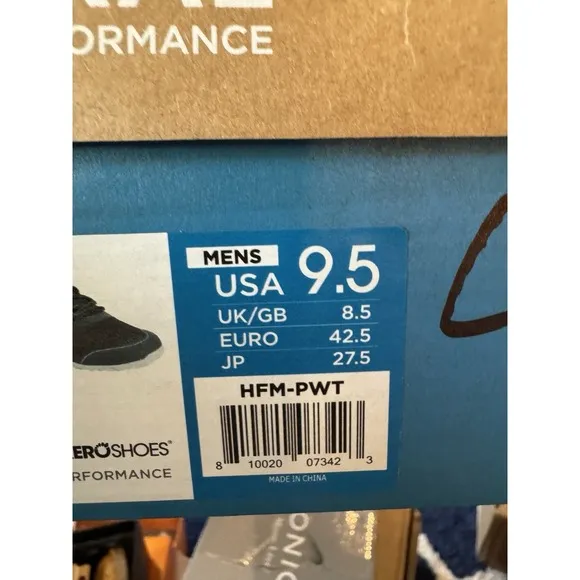 Xero Shoes Barefoot Running Shoes Men's 9.5 Minimalist Zero Drop Wide Toe Box