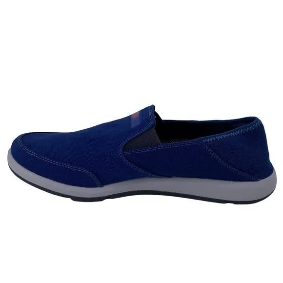 Xtratuf Sheng Fu 2017 Blue Canvas Slip on Casual Deck Shoes Mens Size 9