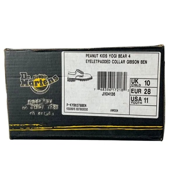 Y2K Dr Martens Gibson Kids Made in England Brown Leather‎ Oxfords