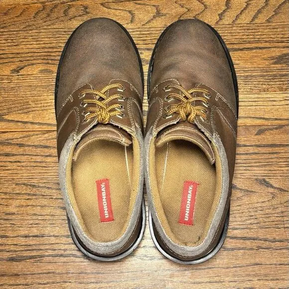 Y2K Vintage UnionBay Parker Chunky Brown Leather Platform Oxfords Men’s 12
