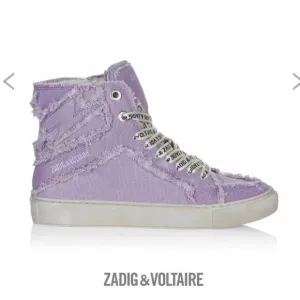 Zadig Voltaire High Flash Canvas shoes Purple New