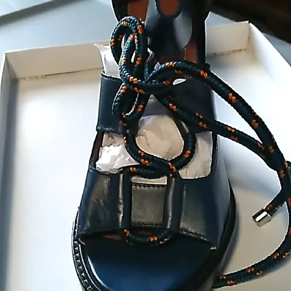 Zara blue heels
