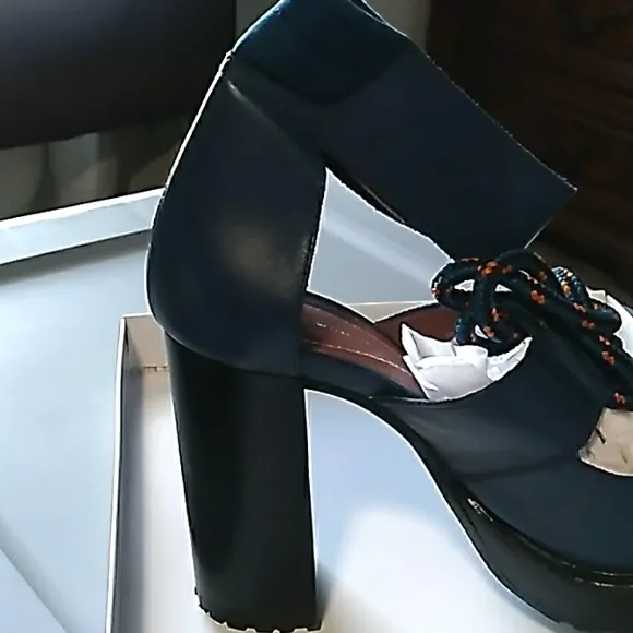 Zara blue heels