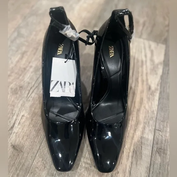 ZARA Faux Patent Leather Heels