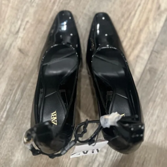 ZARA Faux Patent Leather Heels