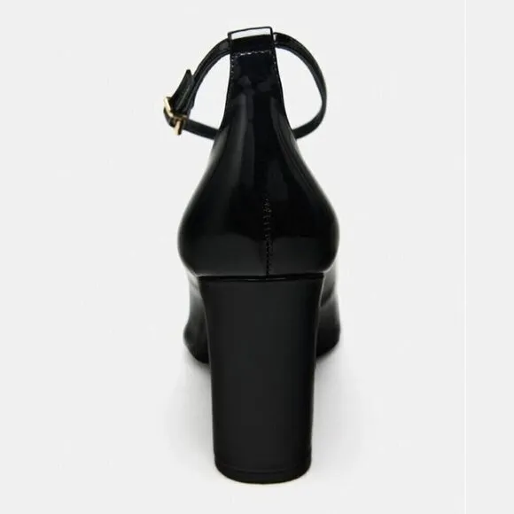 ZARA Faux Patent Leather Heels