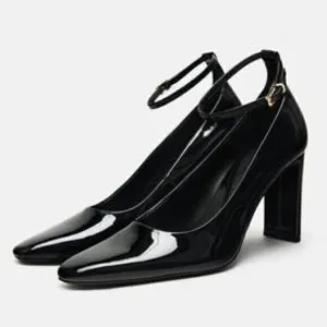 ZARA Faux Patent Leather Heels