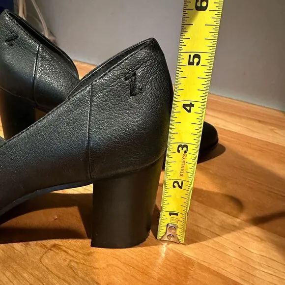 Zodiac Gracie Women’s Leather Block D’orsay Leather Heels Black pump Size 6M