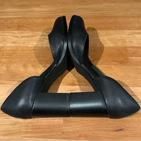 Zodiac Gracie Women’s Leather Block D’orsay Leather Heels Black pump Size 6M